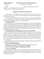 Báo cáo sơ kết THTT-HSTC