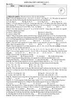 Đề kiểm tra tiết chương II 10NC