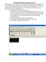 Viết nhanh công thức trong Math Type 5.1