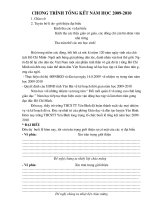 CHUONG TRINH TONG KET NAM HOC