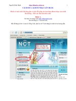 Tạo Album nhạc trên Bolg