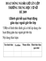 Thiết kế giáo án HDNGLL