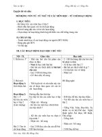 LTVC: Mở rộng vốn từ: Từ ngữ về các môn học - Từ chỉ hoạt động