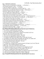 Exercises about Reported Speech-Part 2