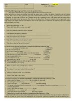 Các đề thi HSG Anh 9