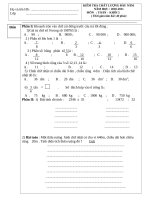 Đề kiểm tra chất lượng năm 2010-2011