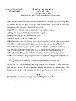 Đề kiểm tra học kì II Vật lí 9 năm học 2008-2009