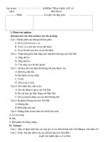 Đề địa lú 6 kỳ II