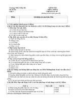 Đề Kiểm tra  Sinh 6