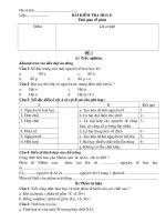 KT hoá 8 - 45 phút - kì1 - đề 1