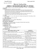 Tiết 3 Giáo án sinh hoc 10 CB