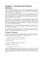 Functions and program structure
