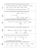 Bài tập về chuỗi biến hóa chương OXI -LƯU HUỲNH LỚP 10CB
