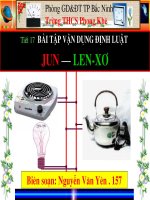 Tiết 17 - Bài 17 Bài tập vận dụng định luật Jun - Len-xơ