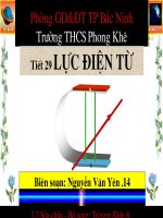 Tiết 29 Lực điện từ