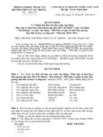 QĐ thành lập BCĐ các cuộc vận động