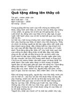 Quà tặng dâng lên thầy- cô
