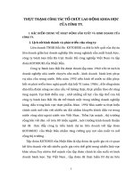 THỰC TRẠNG CÔNG TÁC TỔ CHỨC LAO ĐỘNG KHOA HỌC CỦA CÔNG TY