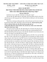 HỘI THẢO BỘ MÔN