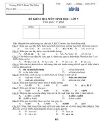 KT 15 phút lần 1 HKI- đề 1