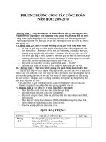 Phương hướng công đoàn Năm học