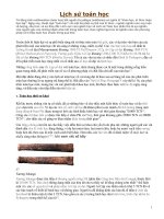 LỊCH SỬ PHÁT TRIỂN TOÁN HỌC