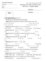 Khao sat dau nam Toan 7