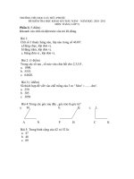 DỀ KIỂM TRA KSCL ĐẦU NĂM L5-TOÁN