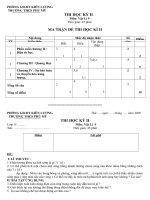 Đề thi học kì II - Lí 9