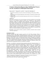 Contact-Adsorption-Regeneration-Stabilization Process for the Treatment of Municipal Wastewater