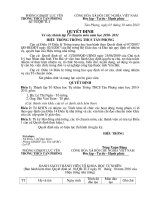 Quyet dinh thanh lap to CM, Cu GV lam TPT Doi, bo nhiem to truong to pho chuyen mon( Yen Bai)