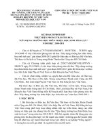 kế hoạch xây dựng THTT- HSTC