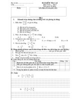 Đề thi lại Toán 6