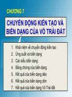 Chuyển động kiến tạo và biến dạng của vỏ trái đất