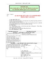 Giáo án hình học 7 chương 3