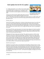 Kinh nghiệm làm bài thi trắc nghiệm