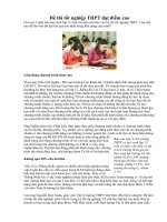 Để thi tốt nghiệp THPT đạt điểm cao