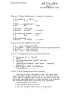 de kiem tra tieng anh 8 cuc hay 2010