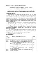 Đáp án môn Văn  9 (kỳ thi học sinh giỏi huyện. Năm học 2008-2009)