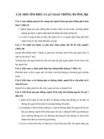 cau hoi thi luat giao thong o truong hoc