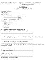 BIÊN BẢN GÓP Ý GIỜ DẠY TỔ VĂN -ANH VĂN