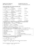Đề Thi English 9 HK2