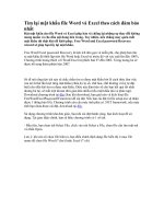 1001 cach Tìm lại mật khẩu file Word và Excel theo cách đảm bảo nhất.doc