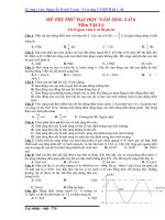 Đề thi thử ĐH số 06