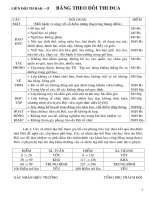 BẢNG ĐIỂM THEO DÕI THI ĐUAN ĐỘI