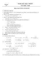 Bài tập ôn chương 2 Đại số 10