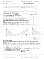Kiểm tra Toán 7- lần 2- HKII