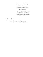 Đề thi khảo sát MT 7 (2009 - 2010)