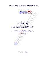 MARKETING DỊCH vụx
