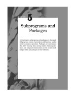 Subprograms & Packages